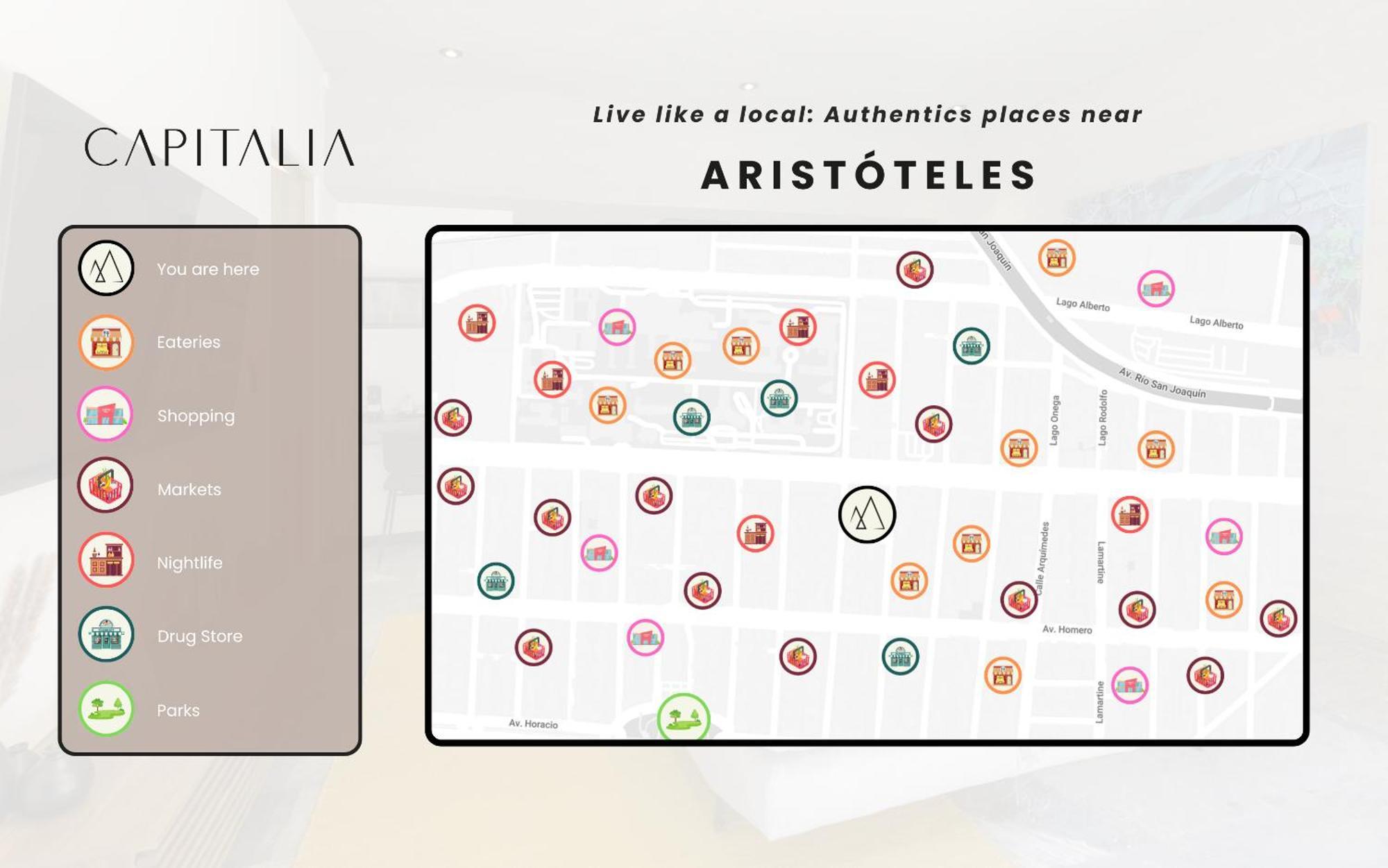Capitalia - Luxury Apartments - Aristoteles Mexico City Luaran gambar